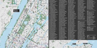 Manhattan ciclism hartă