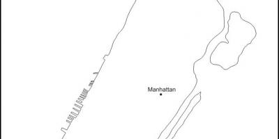 Hartă goală din Manhattan