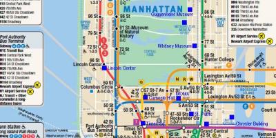 Manhattan feroviar hartă