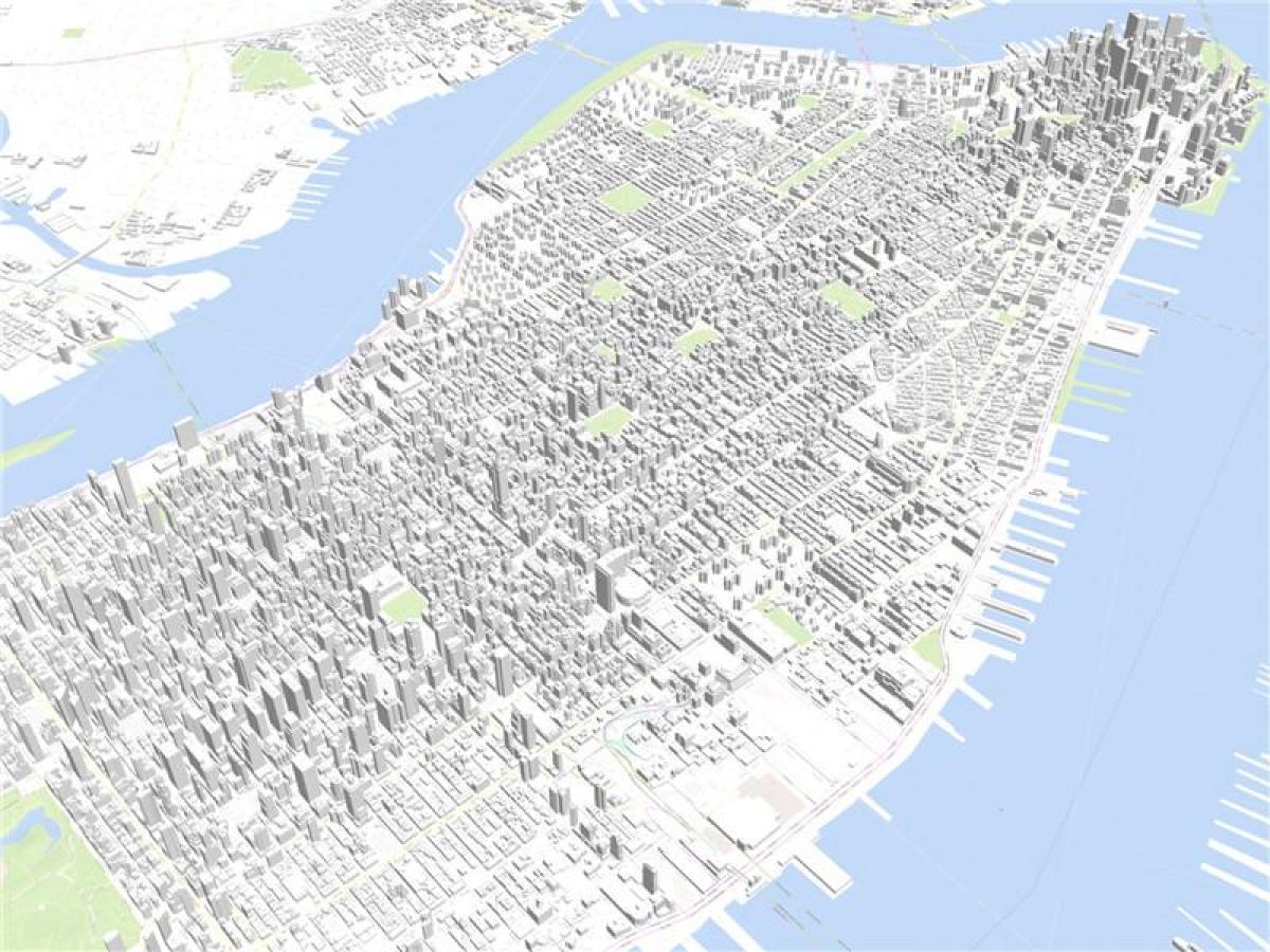 Manhattan hartă 3d