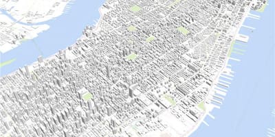 Manhattan hartă 3d