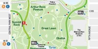 Harta parcul central funcționare
