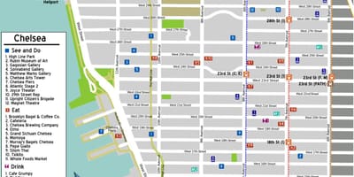 Harta Chelsea din Manhattan