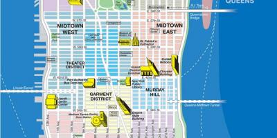 Harta upper Manhattan cartiere