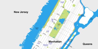 Manhattan harta orașului tipărit