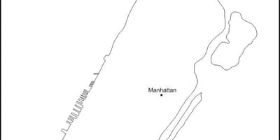 Hartă goală din Manhattan