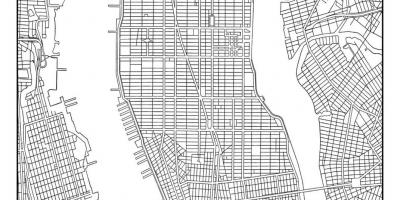 Harta Manhattan grila