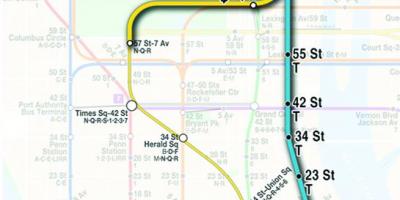 Hartă de metrou second avenue